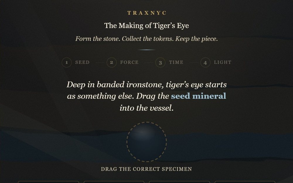 The Making of Tiger&rsquo;s Eye game screen
