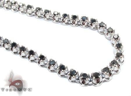 8.43ct. Black Diamond Tennis Necklace | Wedding & Bridal Jewelry | Anye  Designs
