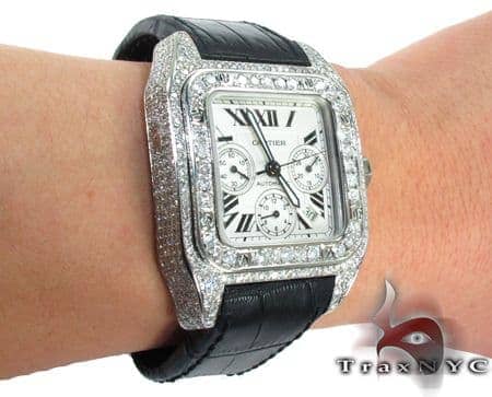 diamond men cartier watch