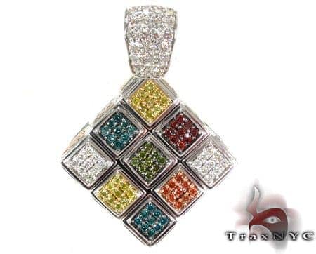 diamond cube pendant