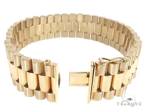 rolex gold band bracelet