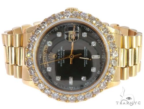 rolex with baguette diamonds